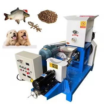 Fish Feed Pellet Machine 18 MAIKONG MK-BEM80 fish feed pellet machine producing floating pellets