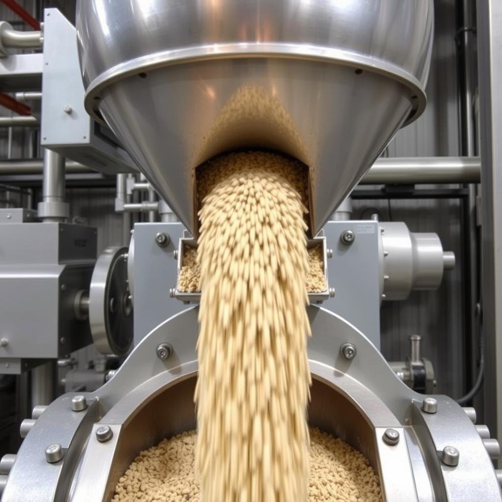 MAIKONG hammer mill feeding system with material flow control MAIKONG hammer mill feeding system with material flow control