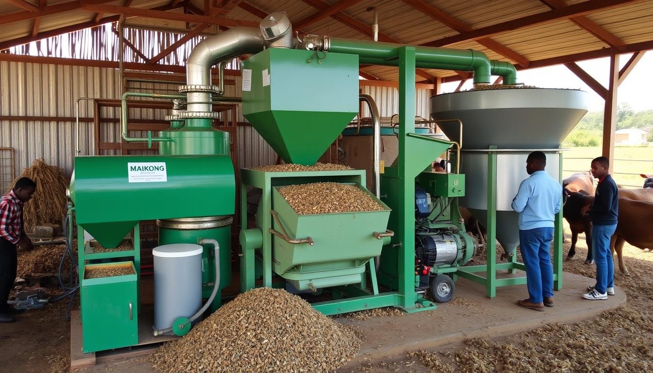 MAIKONG pellet machine installation at a South African farm