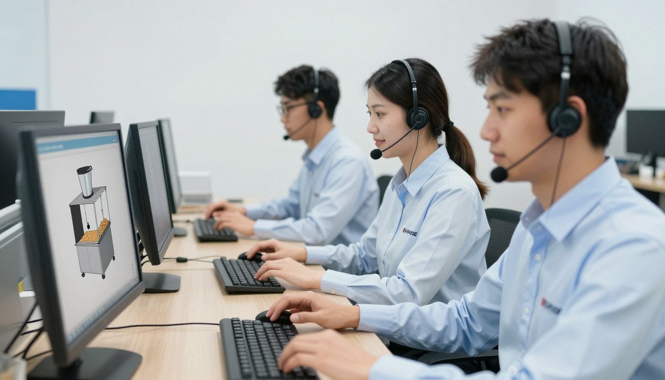 MAIKONG technical support team assisting customers