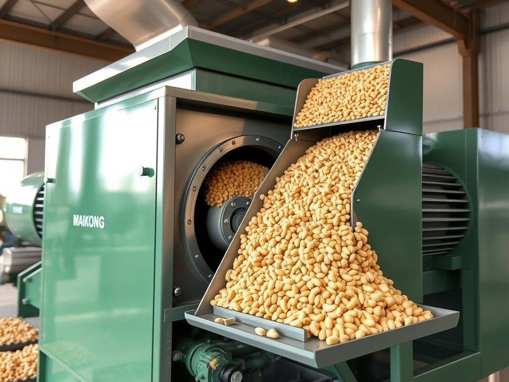 MK-260 Biomass Pellet Machine processing wood waste