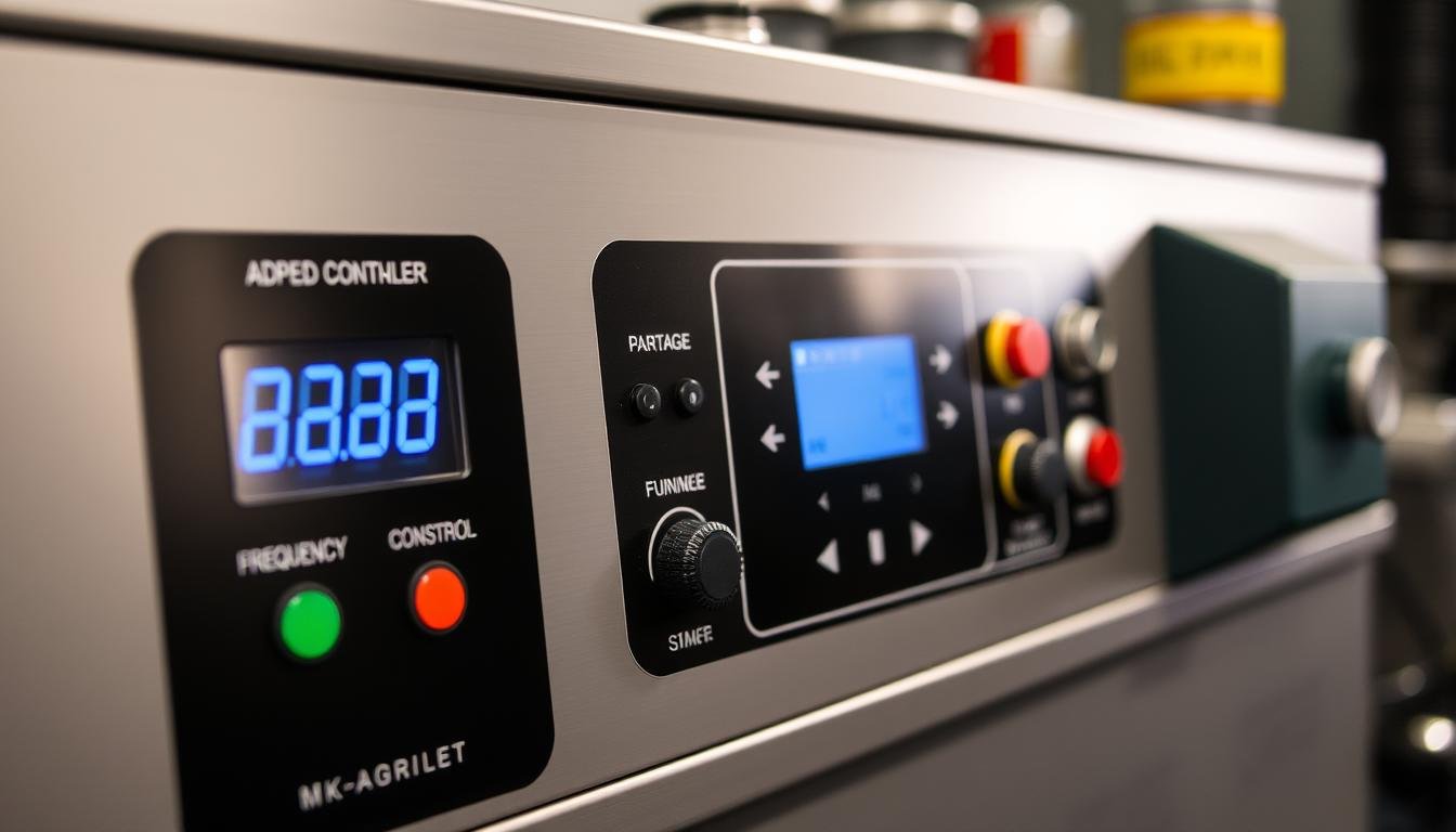 MK-AGRI 20 pellet machine control panel with frequency conversion technology