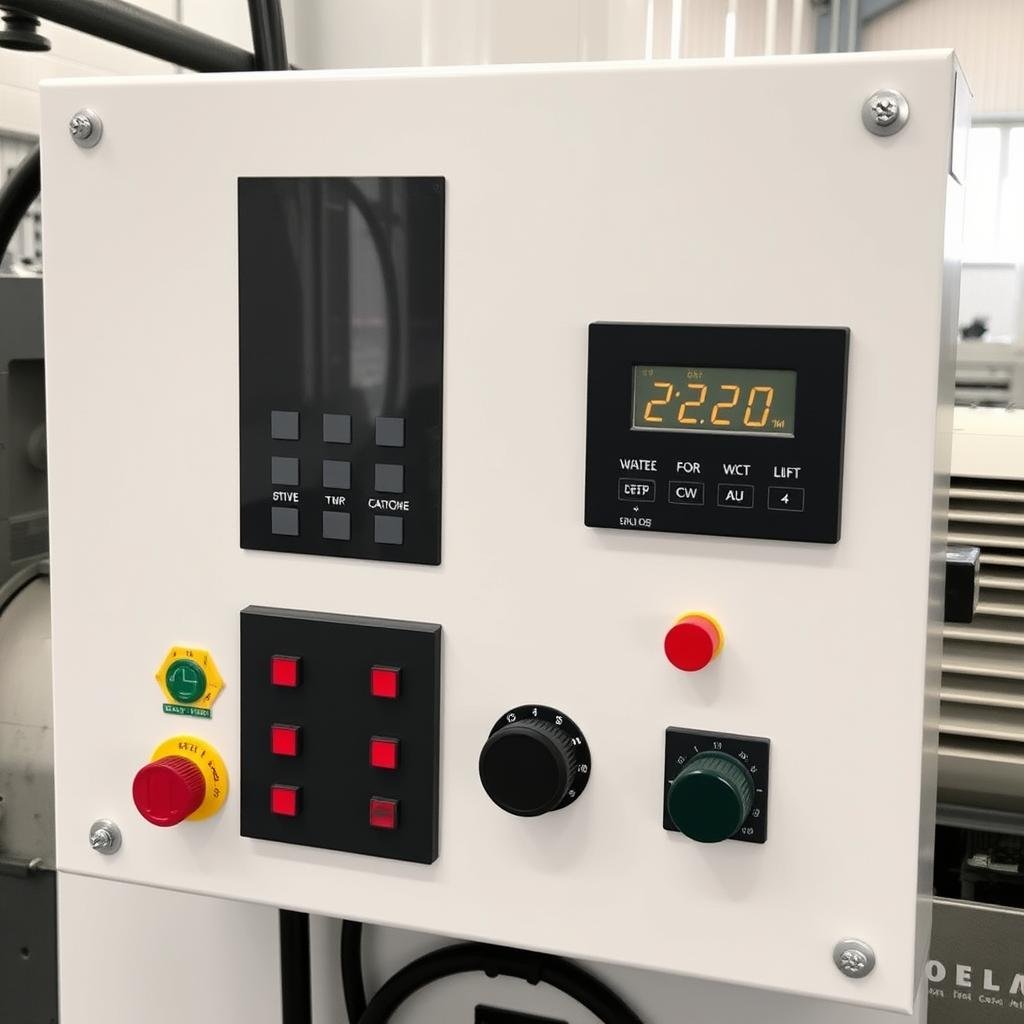 Variable frequency drive control panel for animal feed pellet machine