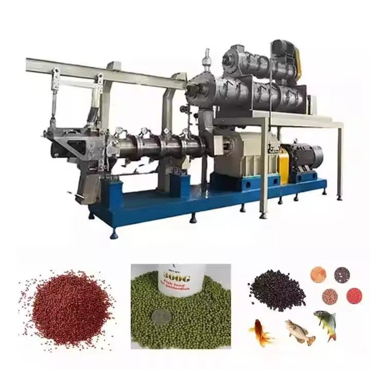 Modern feed pellet machine processing roughage materials in South African farm setting