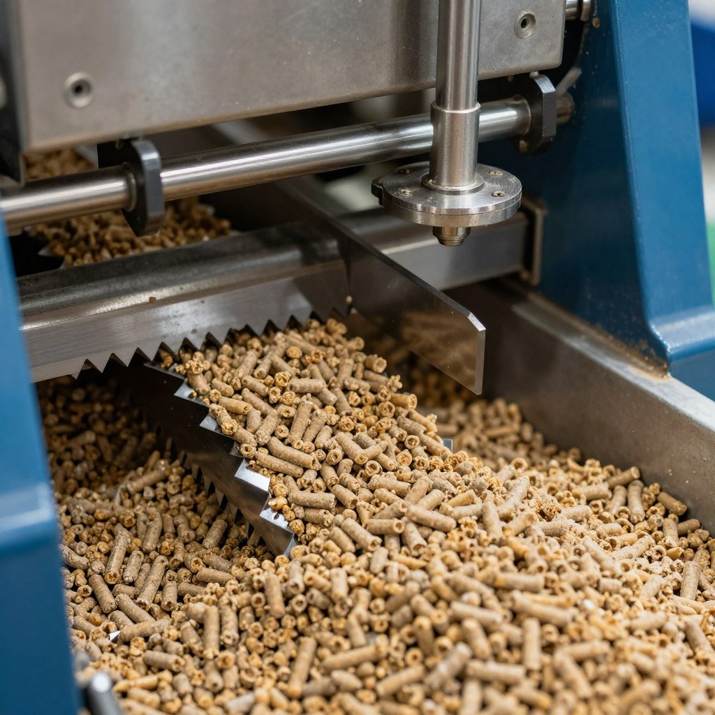 Cutting mechanism of MAIKONG feed pellet machine