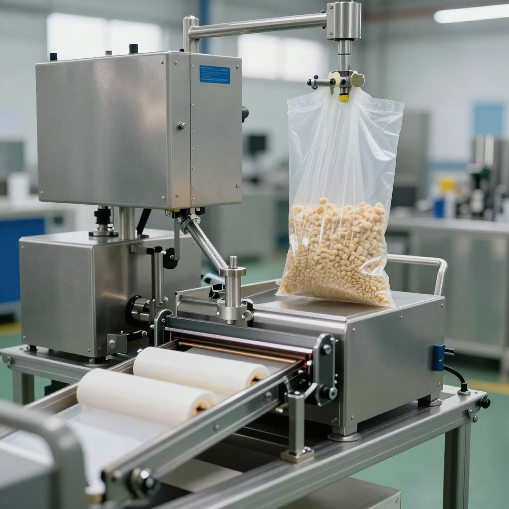 Feed packaging system with weighing and bagging