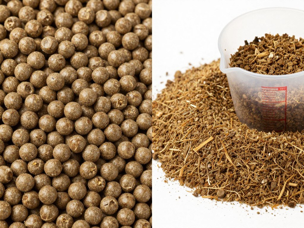 MAIKONG cattle feed pellets comparison with traditional feed MAIKONG cattle feed pellets comparison with traditional feed