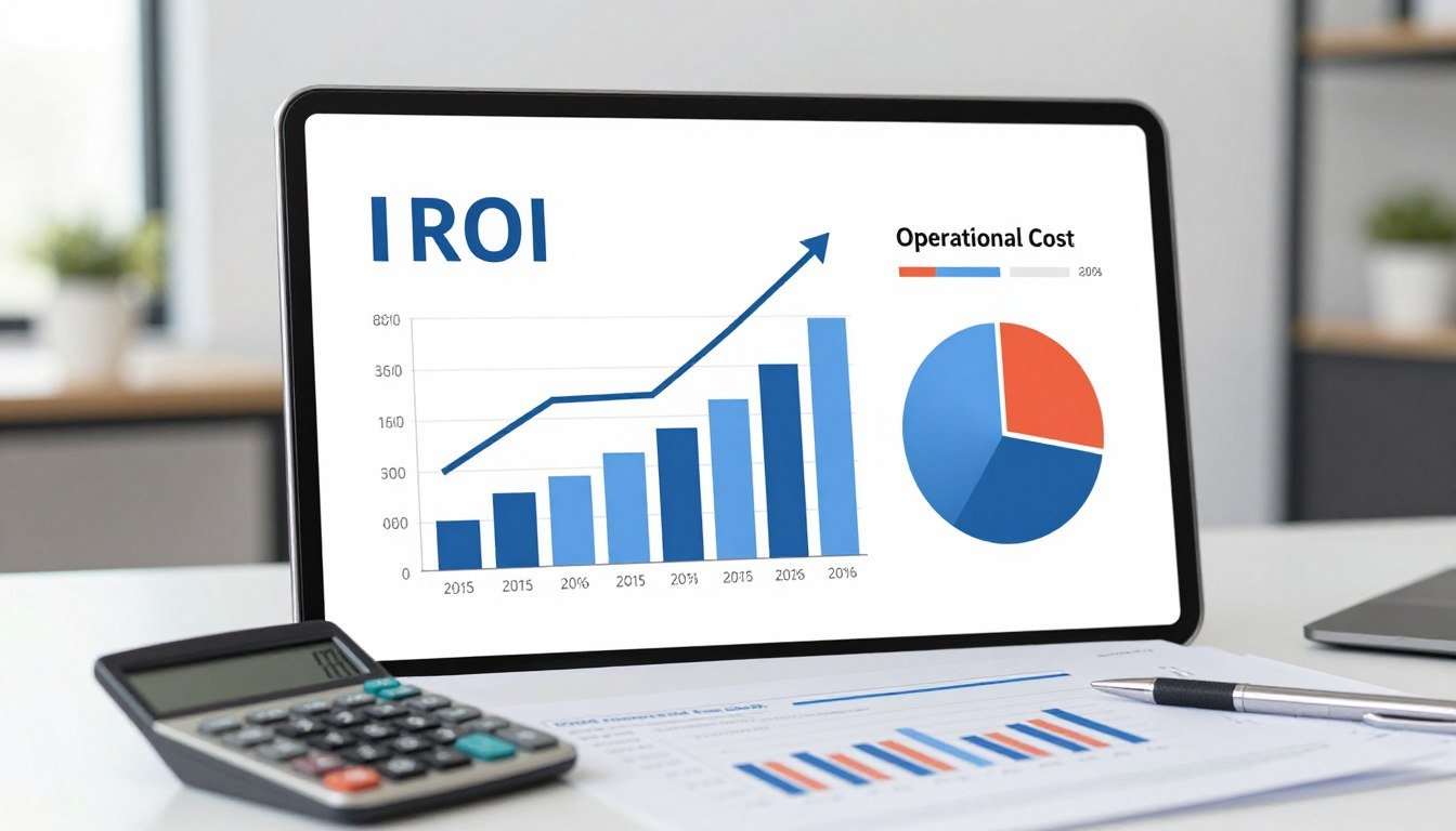Financial analysis charts showing pellet machine ROI and operational cost breakdown for South African farms