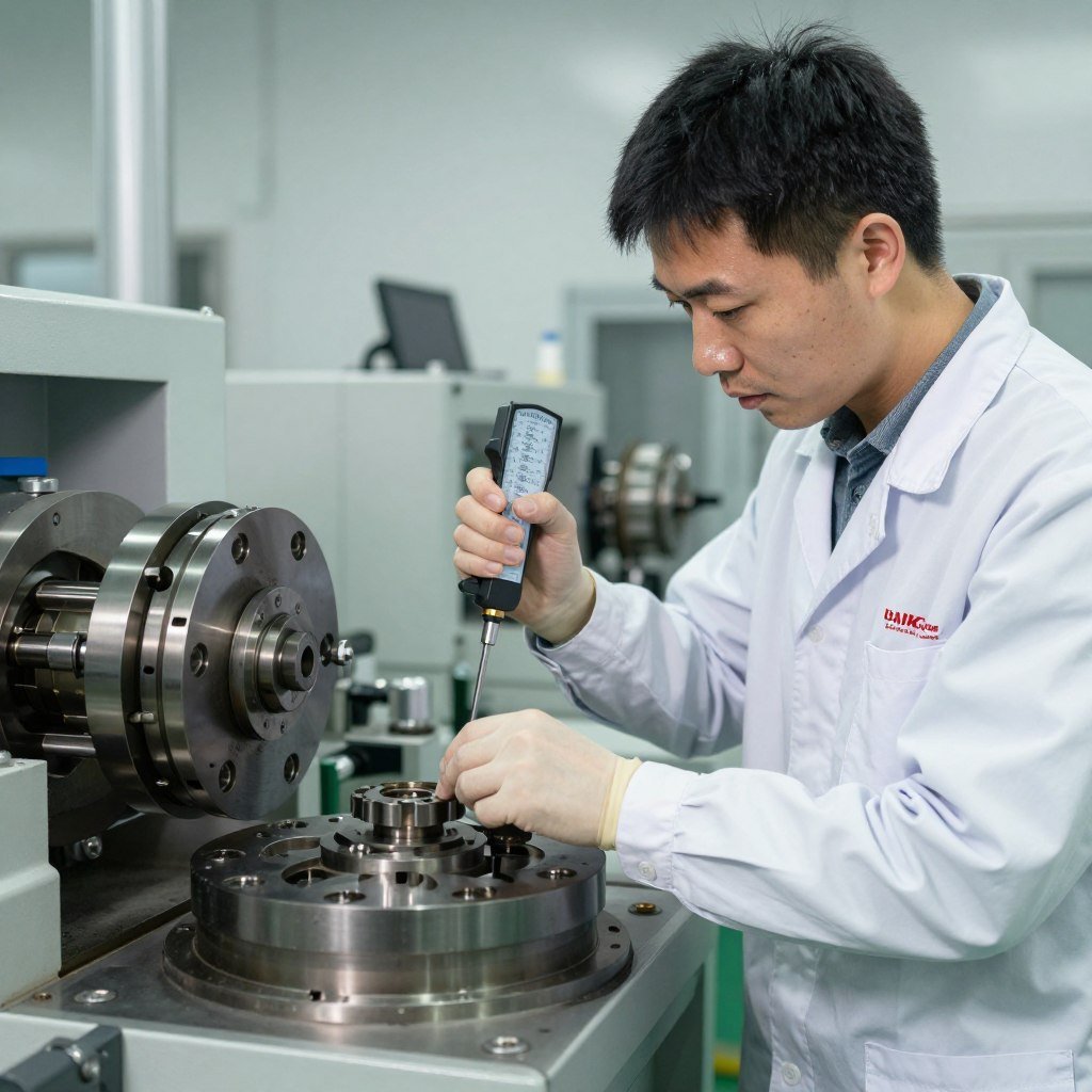 Quality control inspection of pellet machine components Quality control inspection of pellet machine components