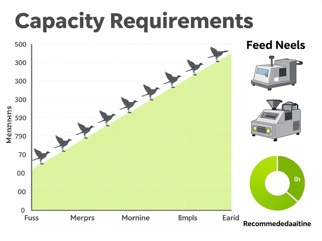Capacity calculation chart for different flock sizes Capacity calculation chart for different flock sizes