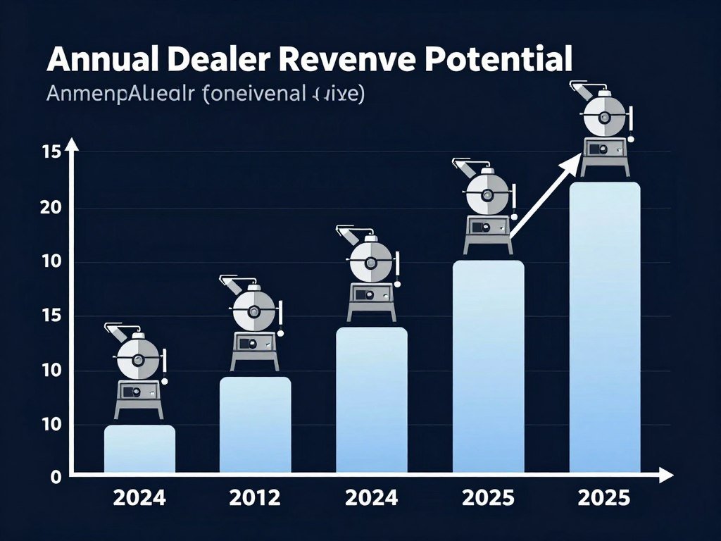 Financial growth chart showing dealer revenue potential Financial growth chart showing dealer revenue potential