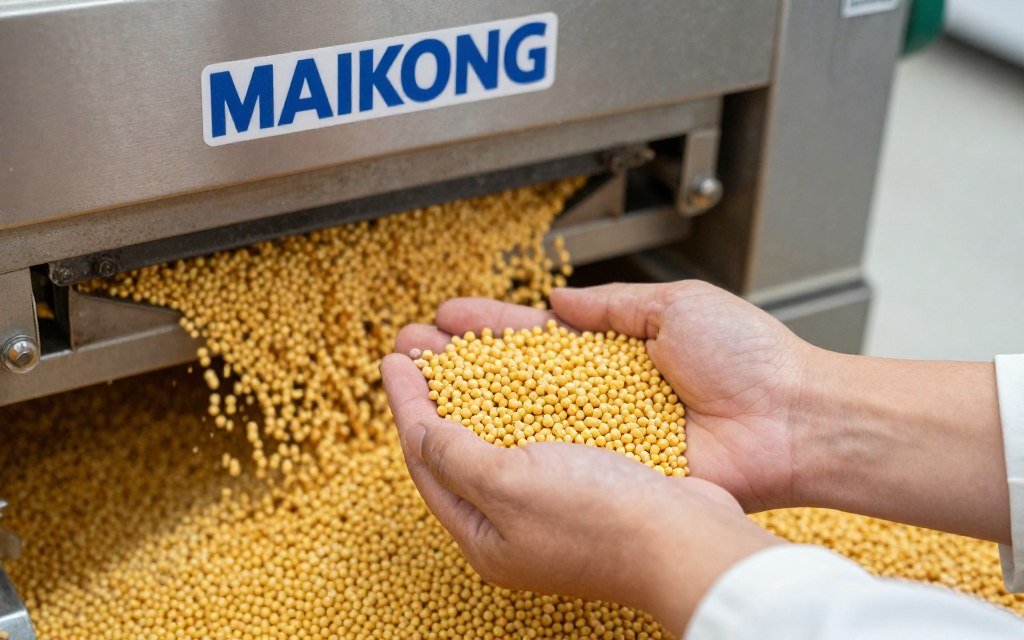 First batch of feed pellets produced on new machine