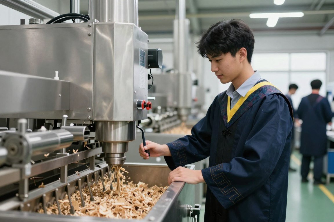 Graduate working at feed manufacturing business Graduate working at feed manufacturing business