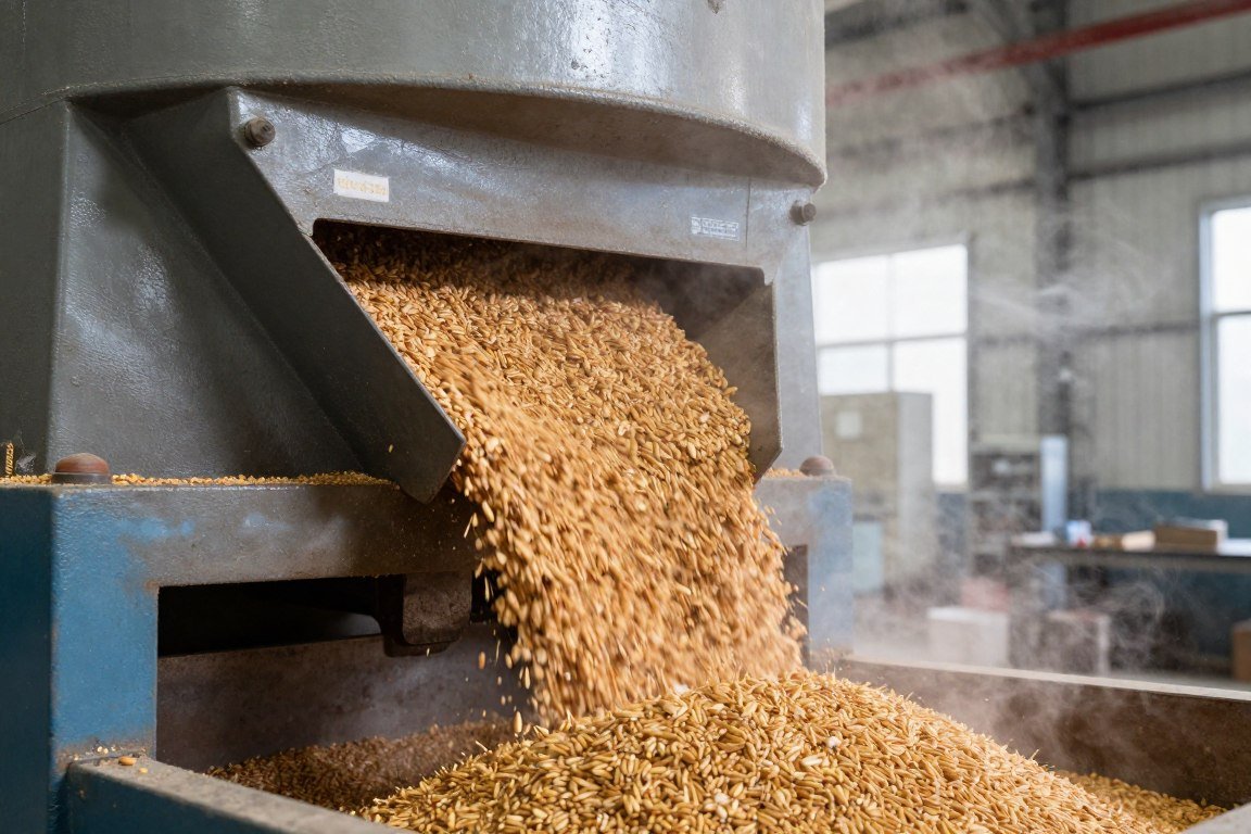 Hammer mill grinder processing grain materials Hammer mill grinder processing grain materials