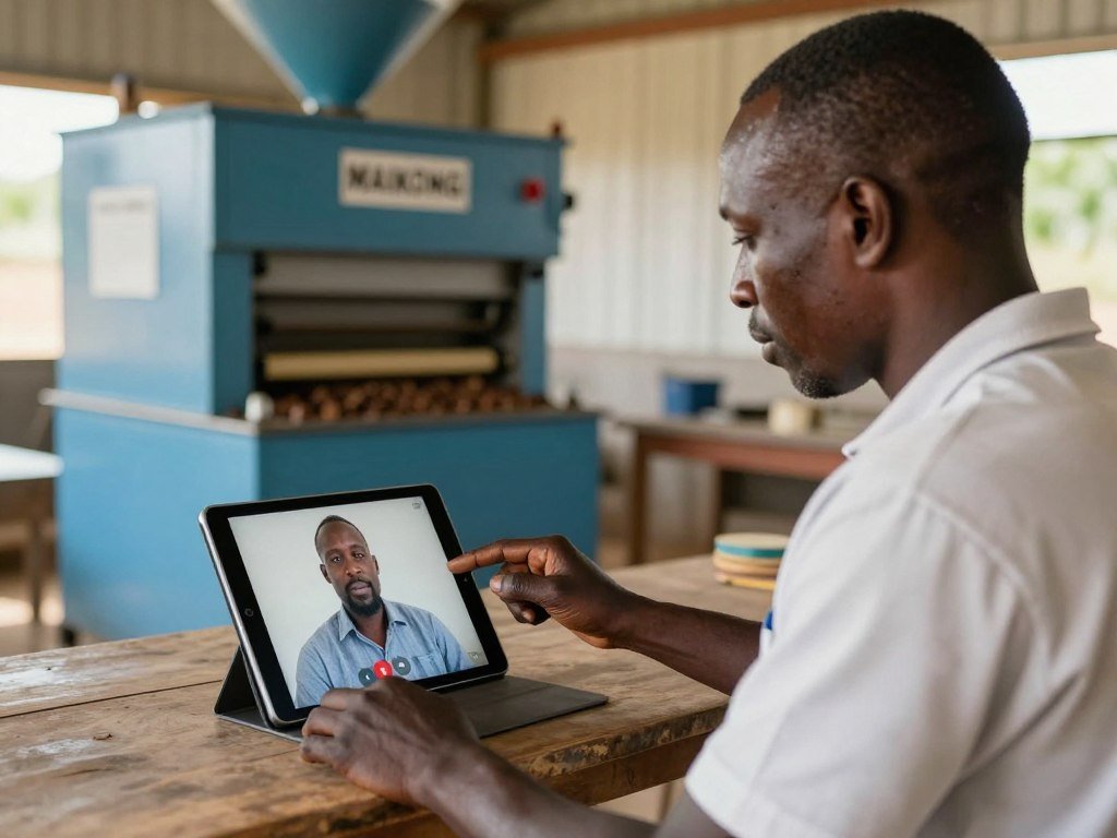 MAIKONG technical support team assisting South African farmer