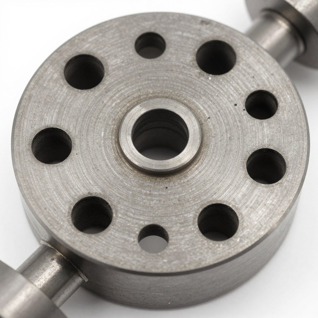 Pelletizer die plate showing wear patterns Pelletizer die plate showing wear patterns