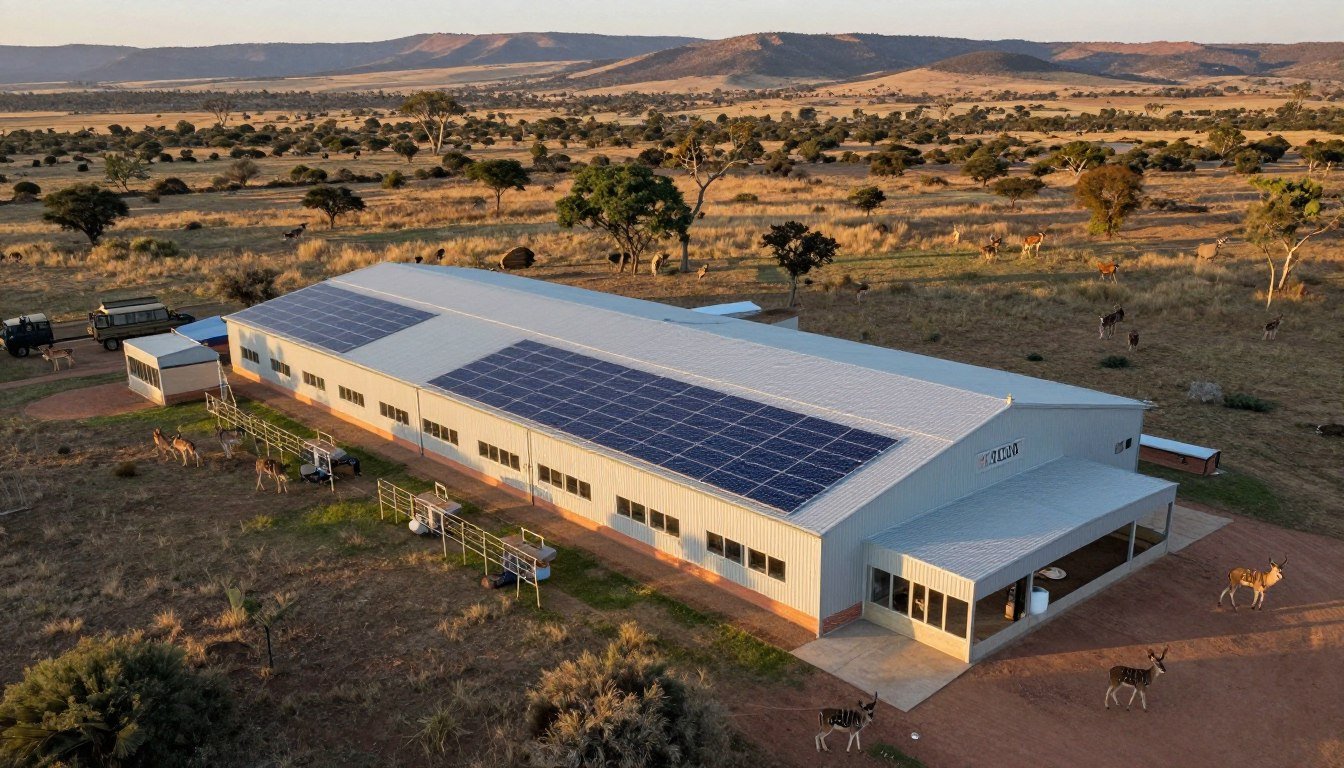 South African game reserve with MAIKONG feed production facility