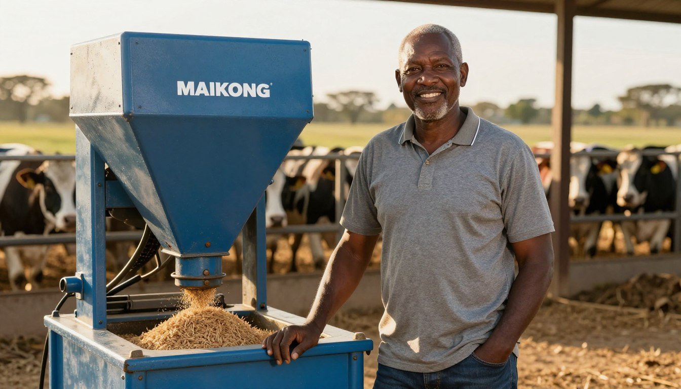 Successful South African farmer with MAIKONG equipment