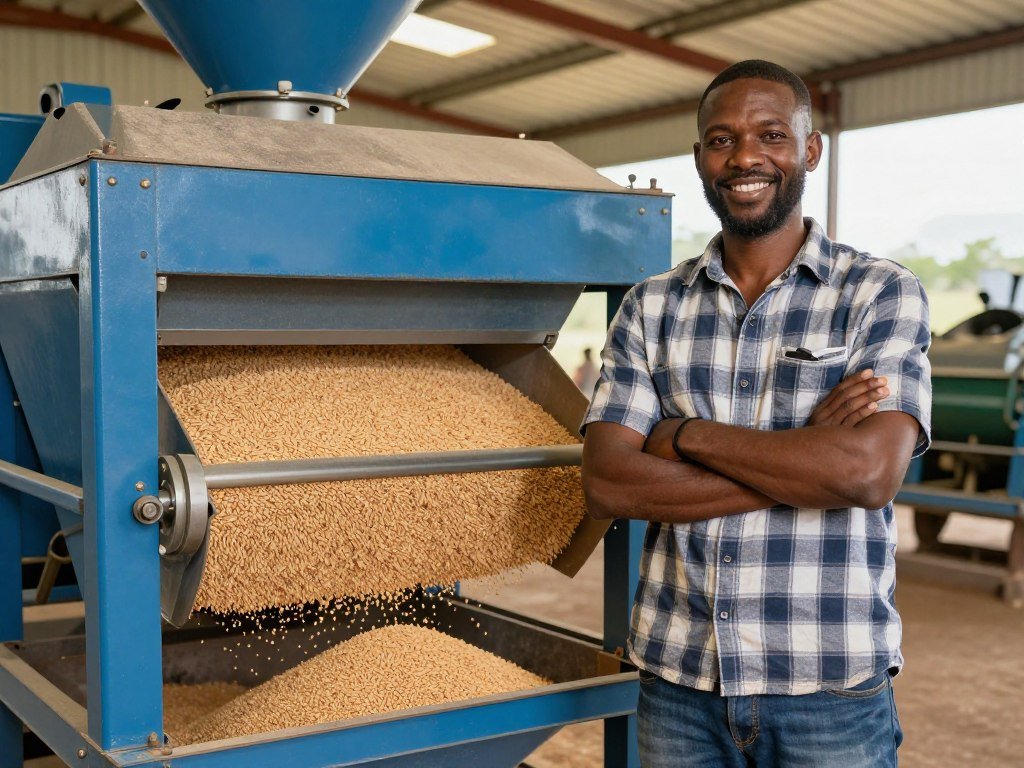 Successful farmer with MAIKONG pellet machine investment paying off Successful farmer with MAIKONG pellet machine investment paying off