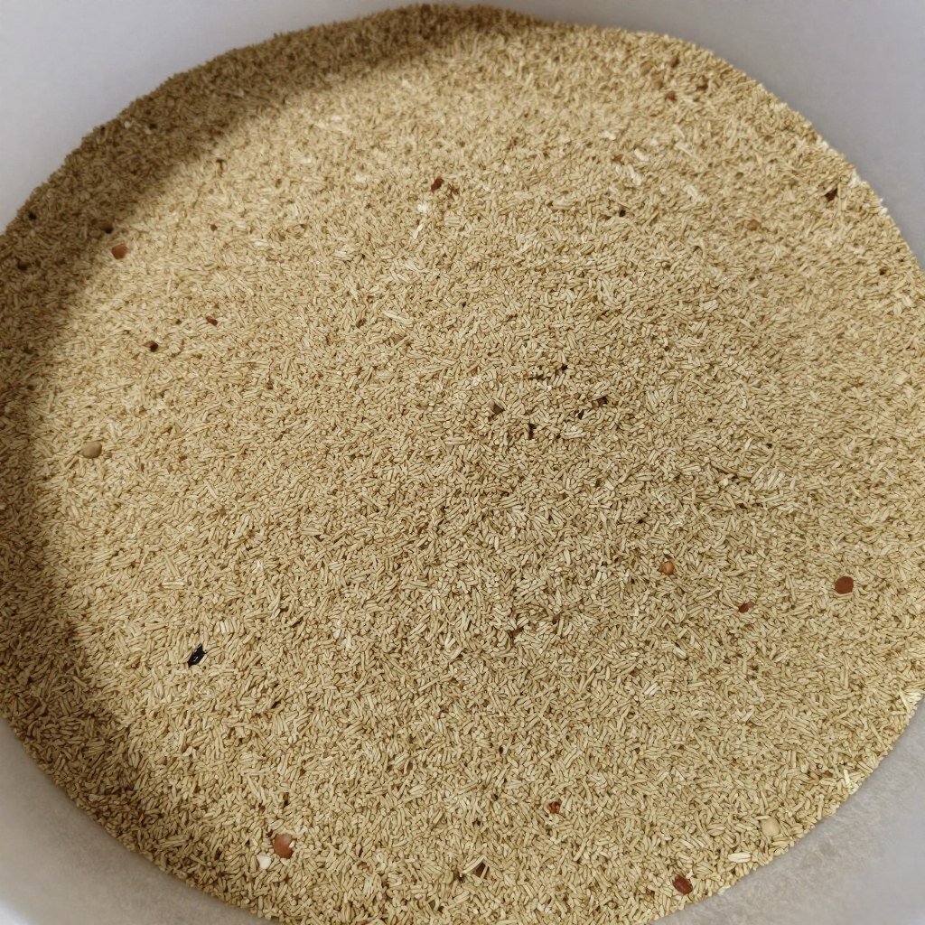 Uniform feed mixture ready for pelletizing Uniform feed mixture ready for pelletizing